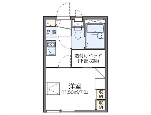 レオパレス沙祐奈の物件間取画像